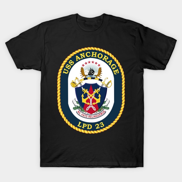 USS - Anchorage - LPD 23 T-Shirt by twix123844